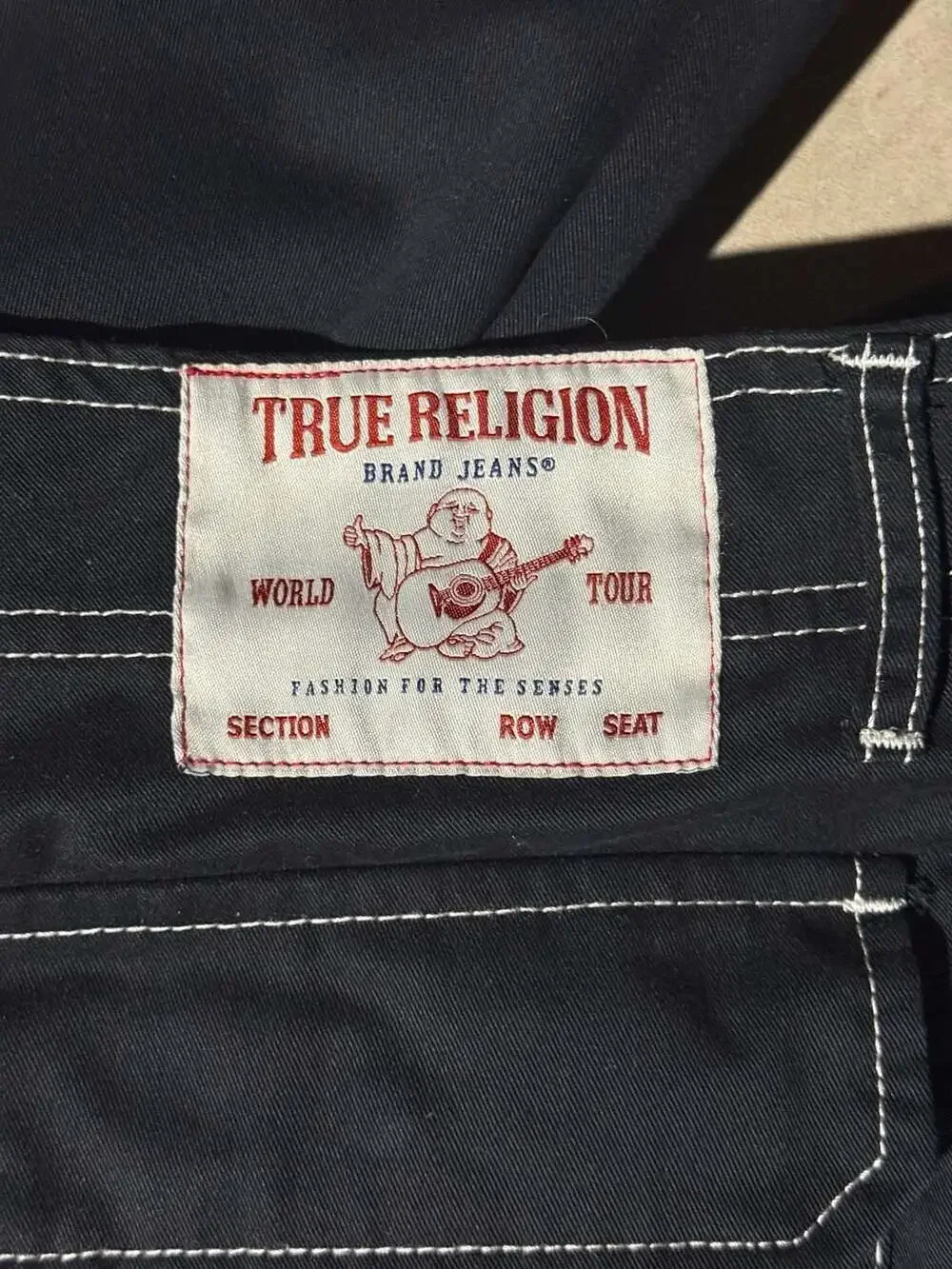 True Religion Cargo SN Pant Emb HS Outline Black Cargo Pants